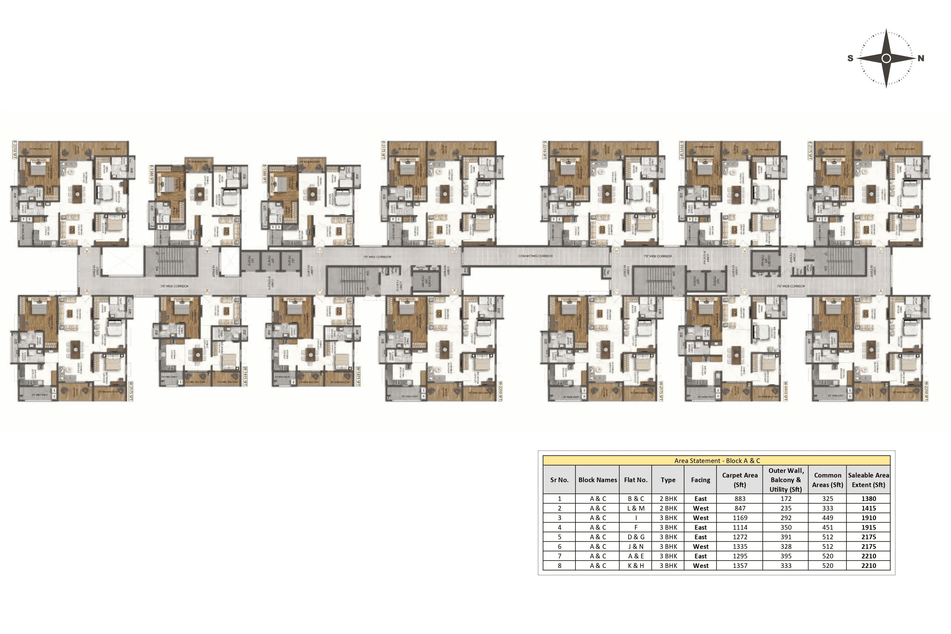 Block A & C Floor Plan